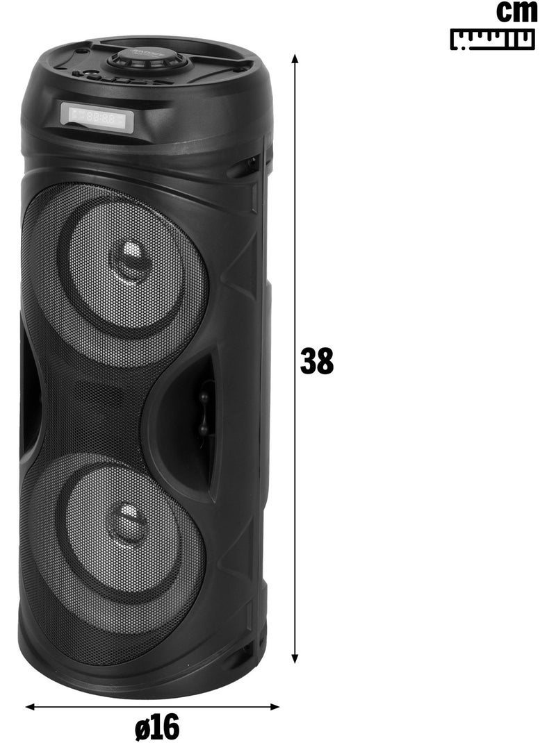 Enceinte sans fil 160w avec microphone et lumières bontempi N/A - Kiabi