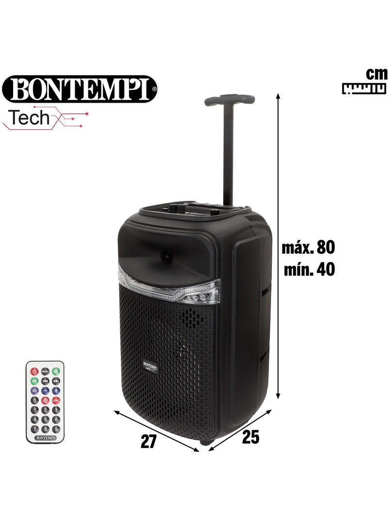 Enceinte sans fil 220w avec karaoké et 2 microphones 27x25x40 cm bontempi N/A - Kiabi