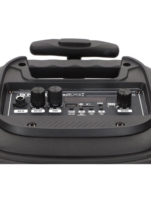 Enceinte sans fil 220w avec karaoké et 2 microphones 27x25x40 cm bontempi - Kiabi Enceinte sans fil 220w avec karaoké et 2 microphones 27x25x40 cm bontempi - Kiabi