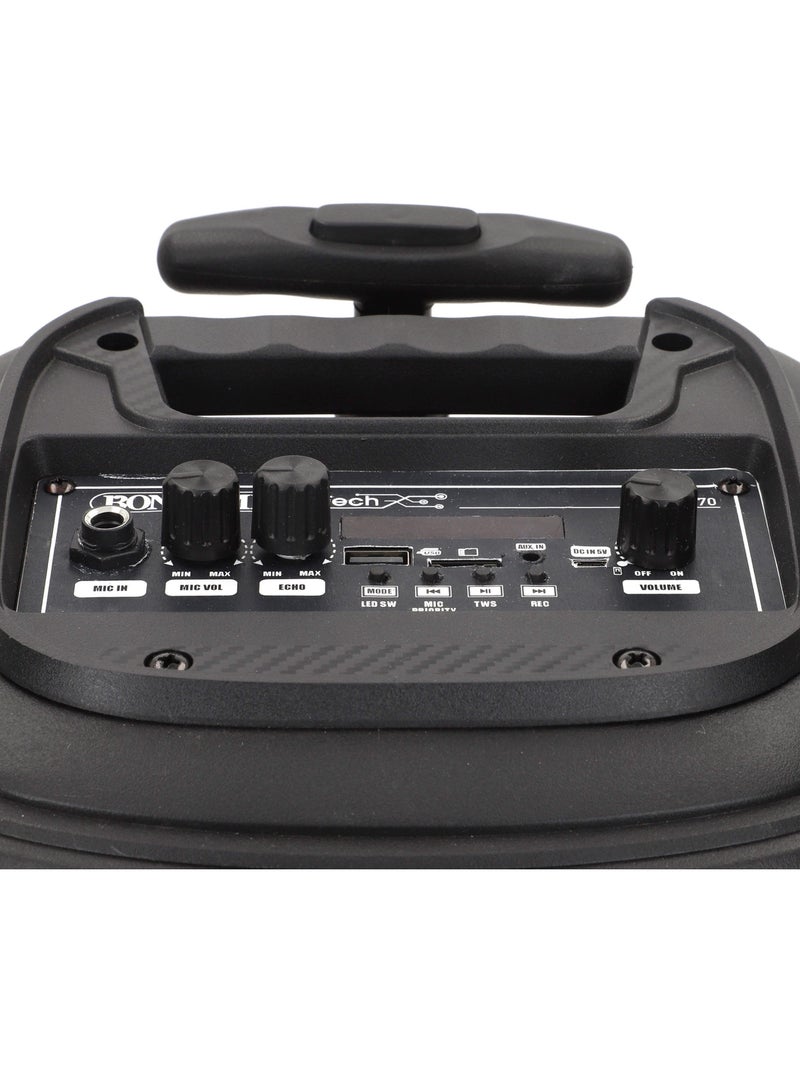 Enceinte sans fil 220w avec karaoké et 2 microphones 27x25x40 cm bontempi N/A - Kiabi