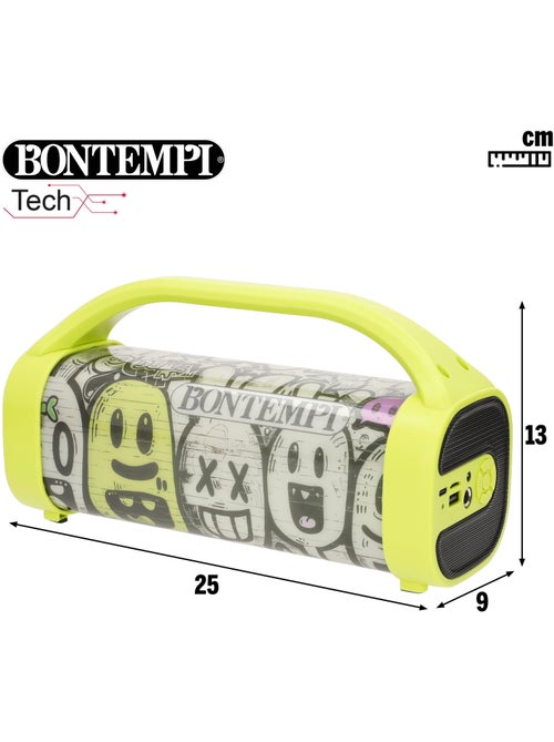 Enceinte sans fil 80w avec karaoké et microphone bontempi - Kiabi Enceinte sans fil 80w avec karaoké et microphone bontempi - Kiabi