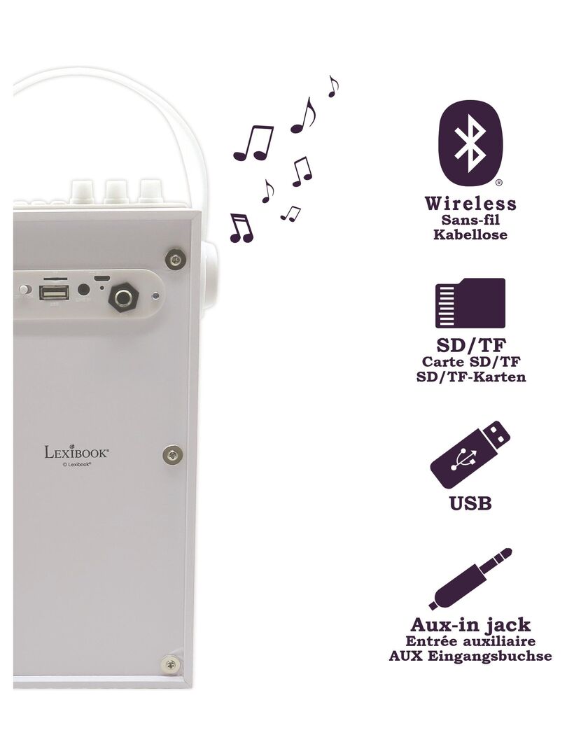 Enceinte Bluetooth® Design Flamme Technologie Led - N/A - Kiabi - 59.99€