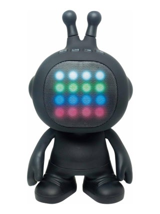 Enceinte Tws/stéréo En Forme De Robot Avec Effets Lumineux, Finition Rubber