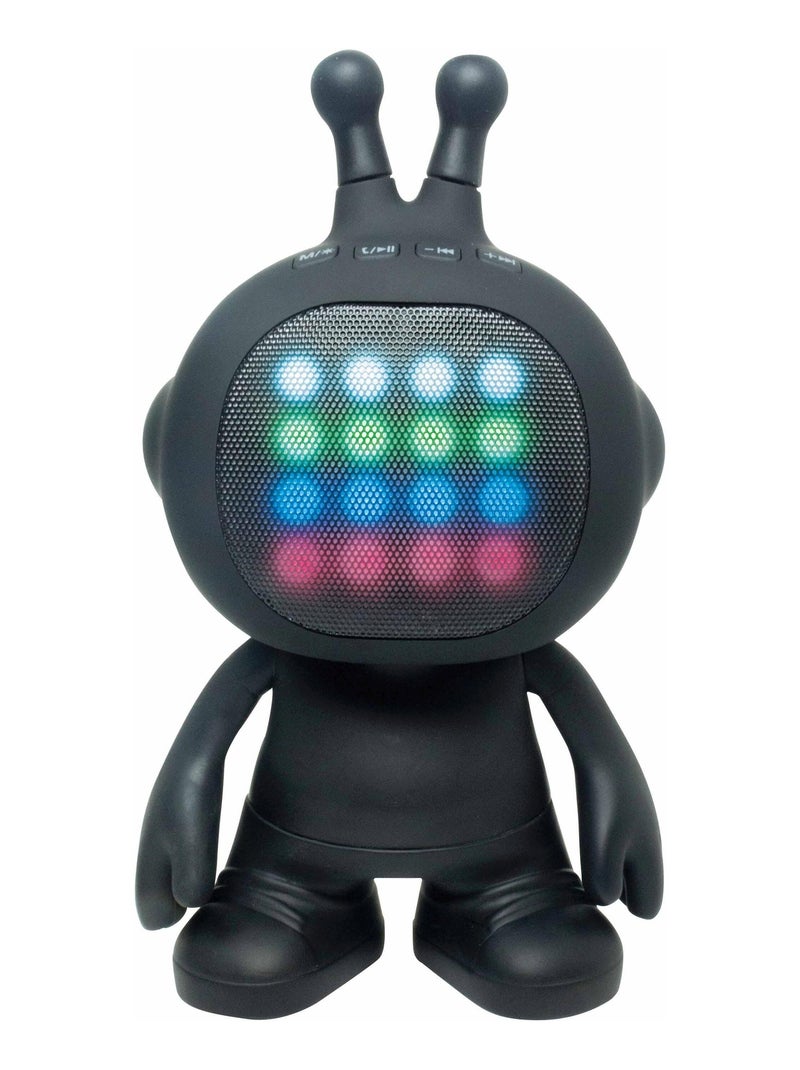 Enceinte Tws/stéréo En Forme De Robot Avec Effets Lumineux, Finition Rubber N/A - Kiabi