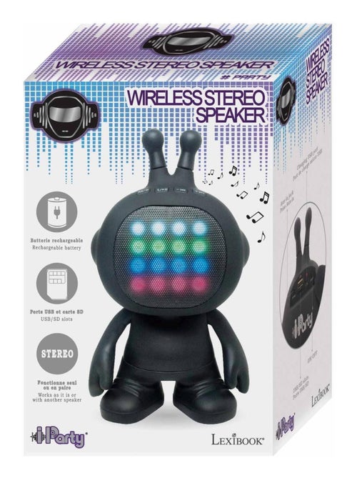 Enceinte Tws/stéréo En Forme De Robot Avec Effets Lumineux, Finition Rubber - Kiabi