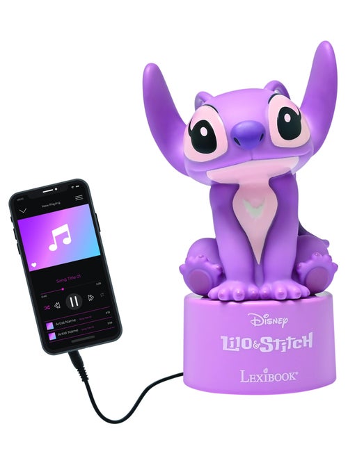 Enceinte veilleuse avec haut-parleur - Angel - Stitch Rose - Kiabi