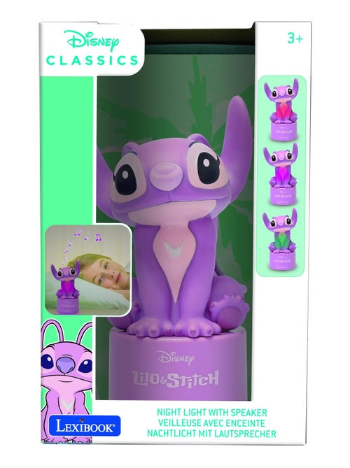Enceinte veilleuse avec haut-parleur - Angel - Stitch Rose - Kiabi