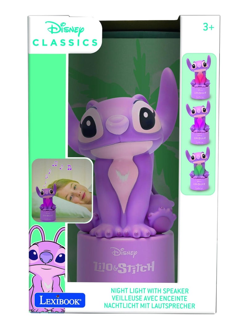 Enceinte veilleuse avec haut-parleur - Angel - Stitch Rose Rose - Kiabi