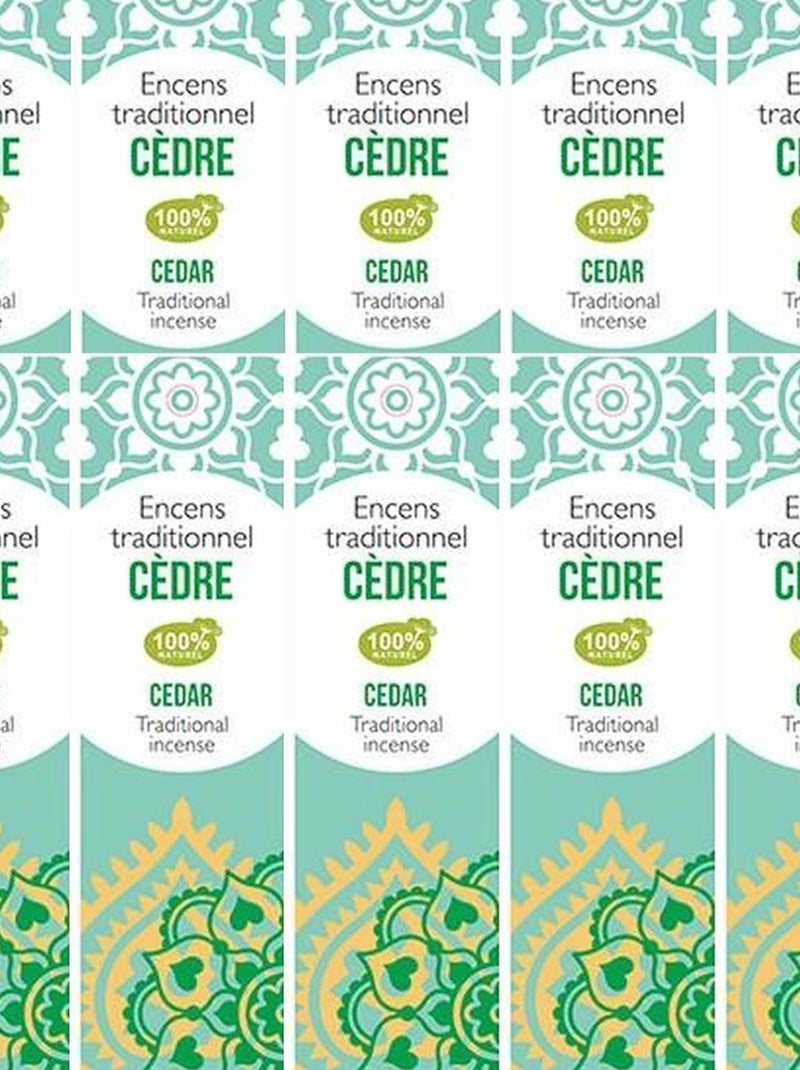 Encens indien au Cèdre 200 bâtonnets 45 min - Les Encens du Monde Multicolore - Kiabi