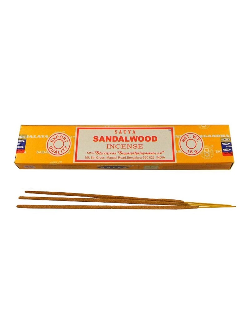 Encens Nag Champa Sandalwood - 15 grammes environ 15 Bâtonnets Marron - Kiabi