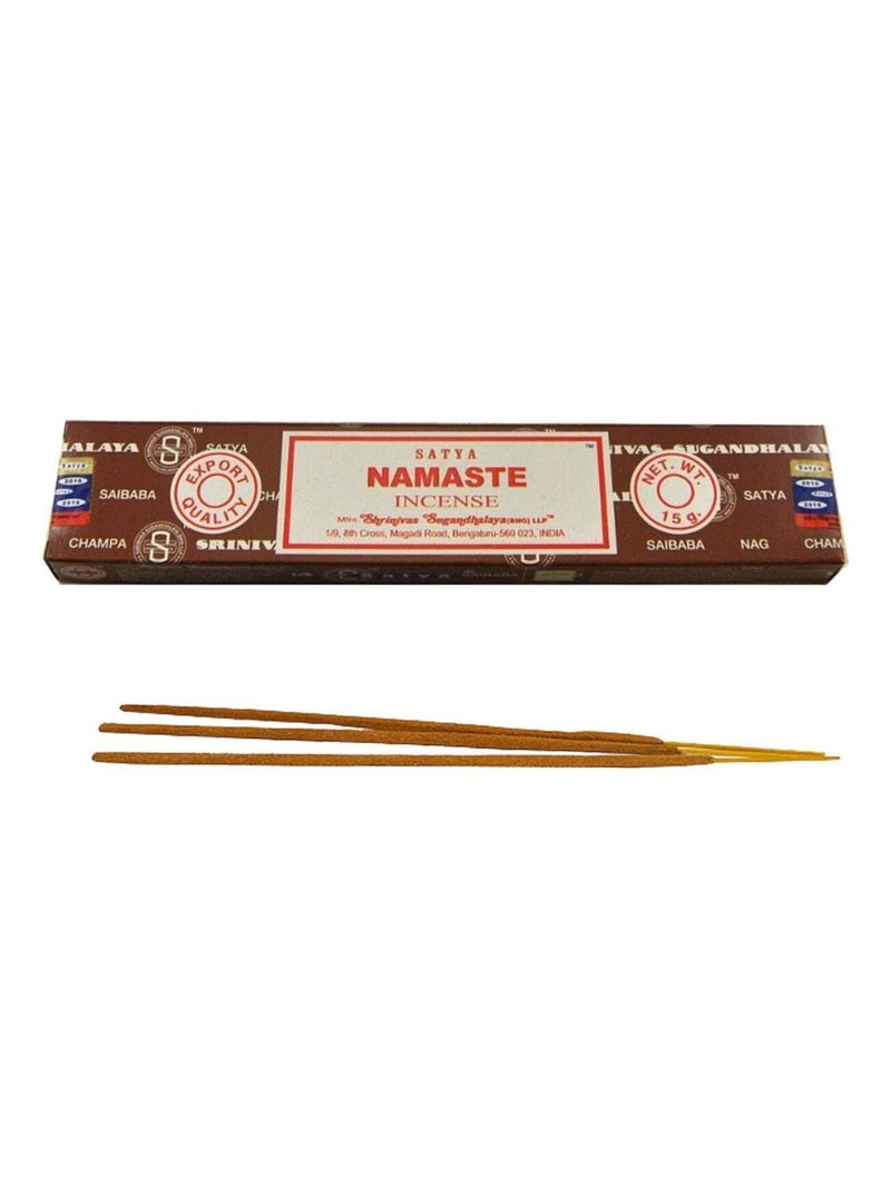 Encens Namaste - 15 grammes environ 15 Bâtonnets Marron - Kiabi