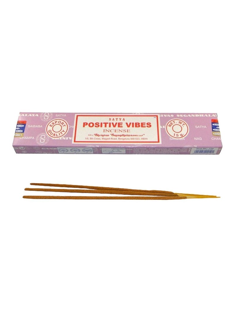 Encens Positive Vibes - 15 grammes environ 15 Bâtonnets Marron - Kiabi