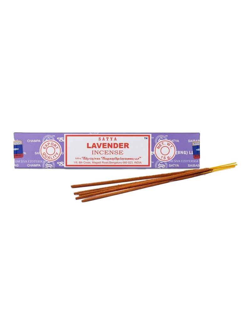 Encens Satya Lavande 15 grammes environ 15 Bâtonnets Marron - Kiabi