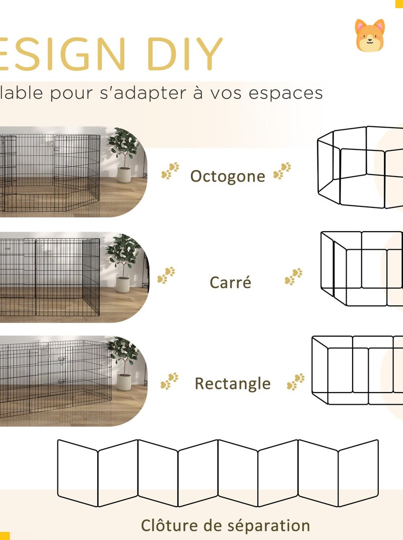 Enclos pour chien Noir - Kiabi