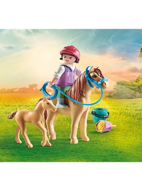 Enfant avec poneys - Kiabi