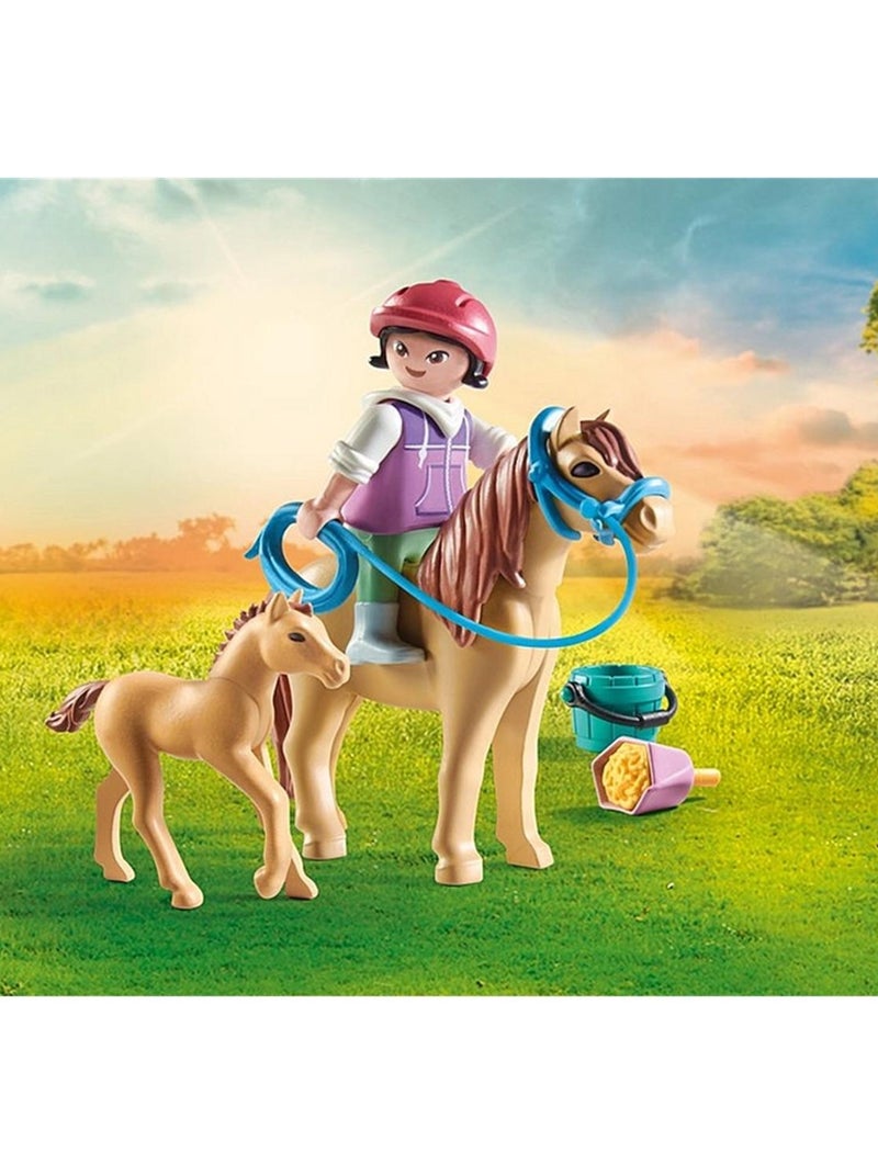 Enfant avec poneys N/A - Kiabi