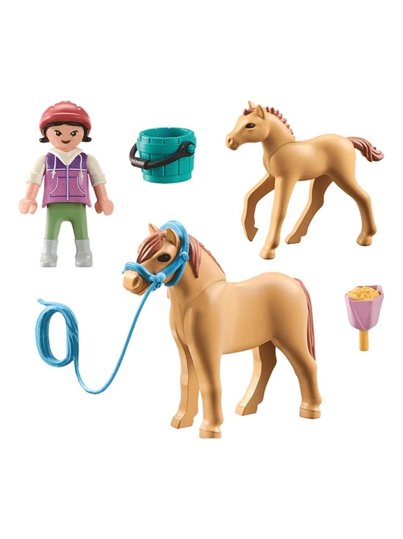Enfant avec poneys N/A - Kiabi