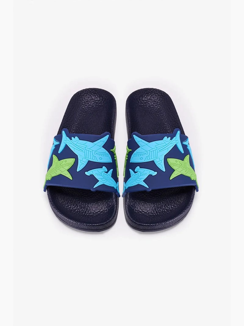 Enfant claquettes requin penti Bleu marine - Kiabi