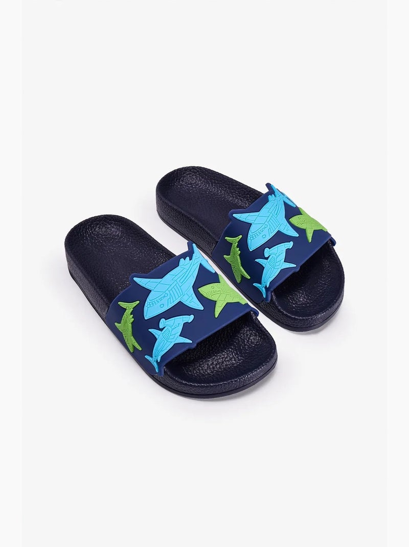 Enfant claquettes requin penti Bleu marine - Kiabi