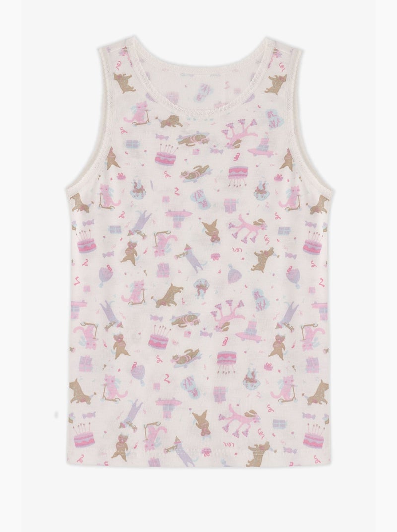 Enfant kitty hug cassé débardeur penti Blanc - Kiabi