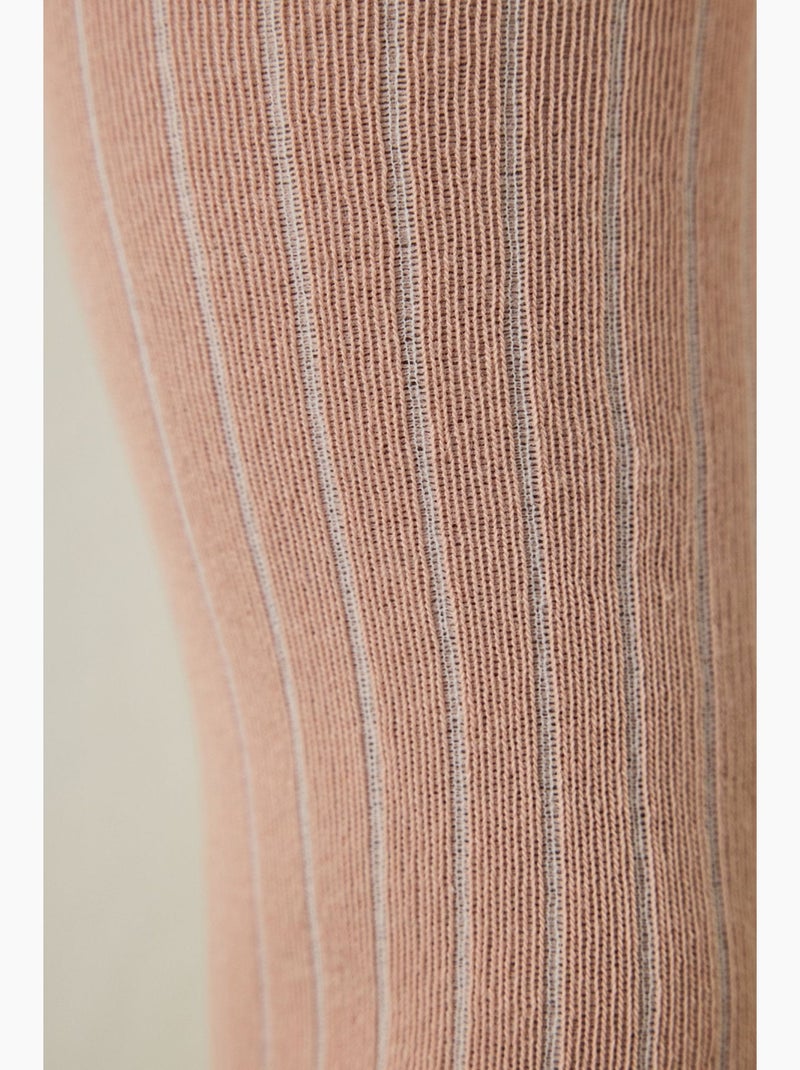 Enfant pretty rib e collant penti Écru/Rose - Kiabi