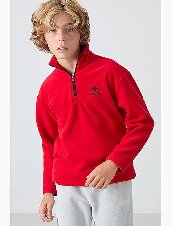 Enfant sweat-shirt demi-zip brodé tommy