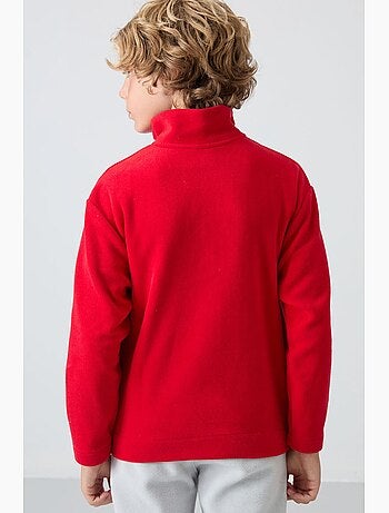 Enfant sweat-shirt demi-zip brodé tommy