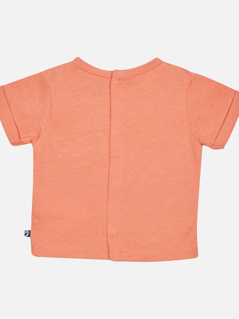 ENSEMBELE TEE SHIRT SHORT GERALD NAISSANCE Orange - Kiabi