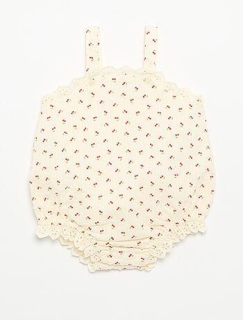 Ensemble 2 pièces - barboteuse + chapeau