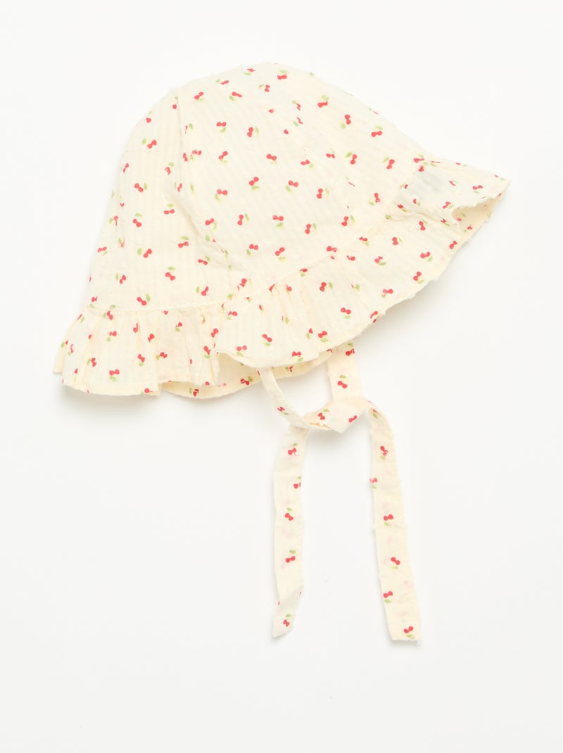 Ensemble 2 pièces - barboteuse + chapeau Beige - Kiabi