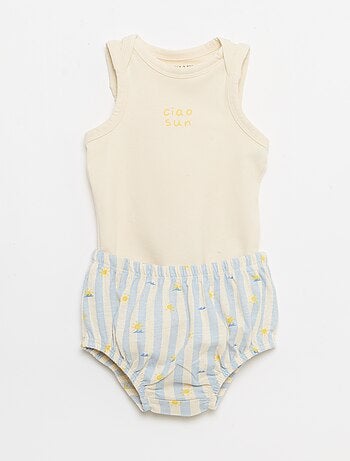 Ensemble 2 pièces - body + short