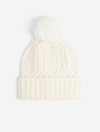Ensemble 2 pièces - Bonnet à pompon + tour de cou