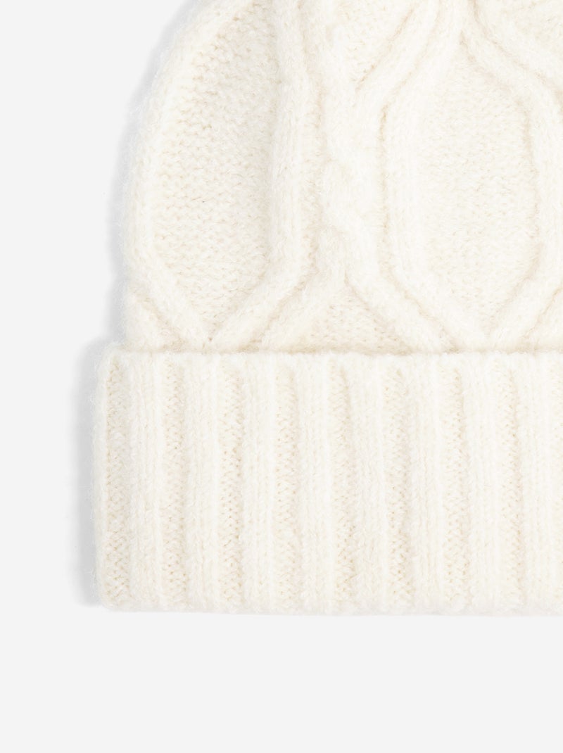 Ensemble 2 pièces - Bonnet à pompon + tour de cou Beige - Kiabi