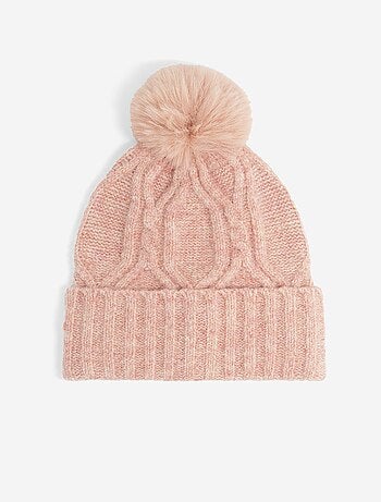 Ensemble 2 pièces - Bonnet à pompon + tour de cou