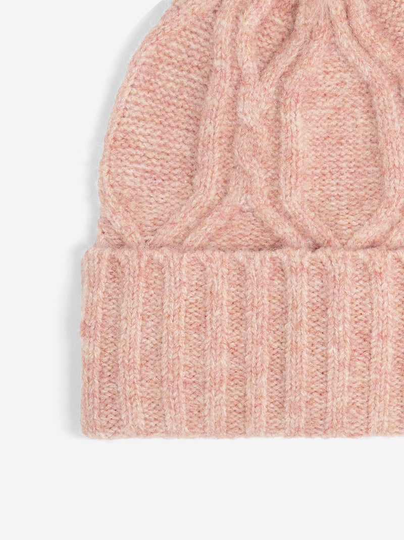Ensemble 2 pièces - Bonnet à pompon + tour de cou Rose - Kiabi