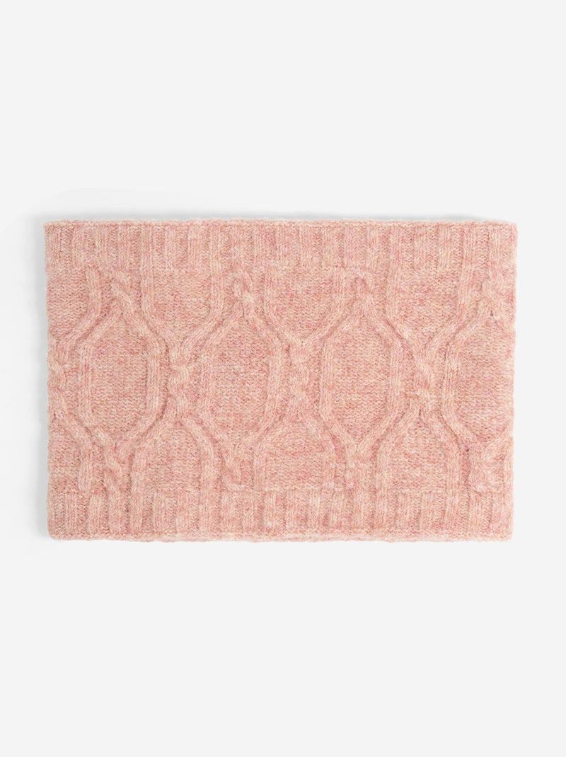 Ensemble 2 pièces - Bonnet à pompon + tour de cou Rose - Kiabi