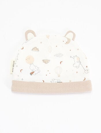 Ensemble 2 pièces - bonnet et paire de moufles 'Petit Béguin'