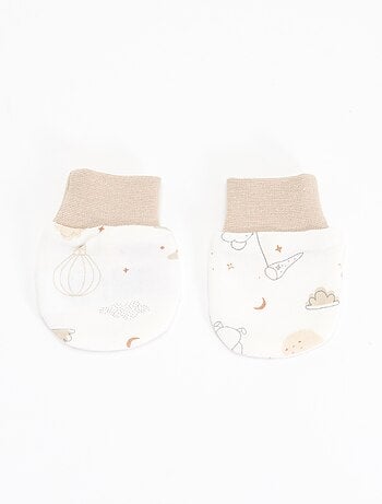 Ensemble 2 pièces - bonnet et paire de moufles 'Petit Béguin'