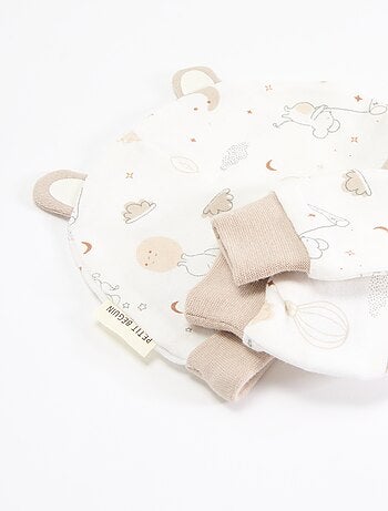 Ensemble 2 pièces - bonnet et paire de moufles 'Petit Béguin'