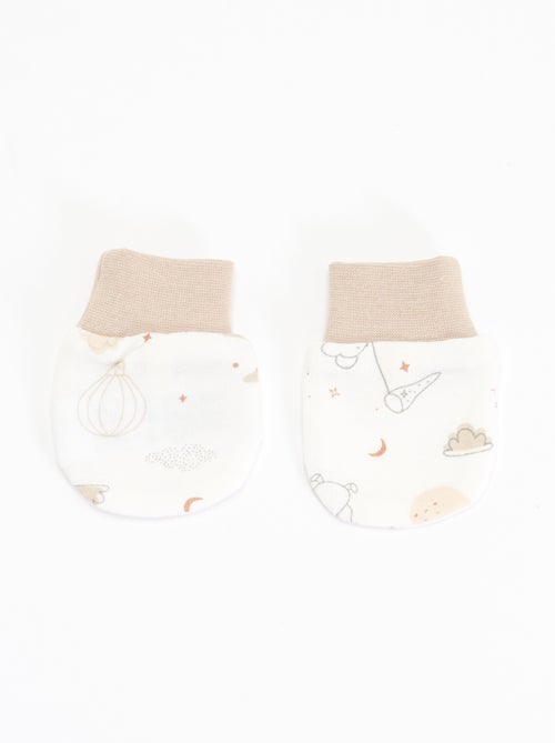 Ensemble 2 pièces -  bonnet et paire de moufles 'Petit Béguin' - Kiabi