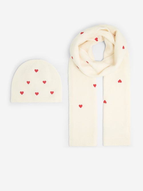 Ensemble 2 pièces - Echarpe + bonnet - Kiabi