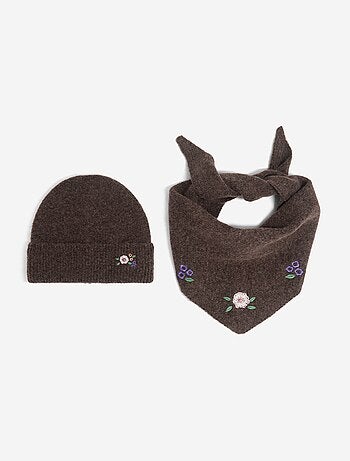 Ensemble 2 pièces - écharpe + bonnet