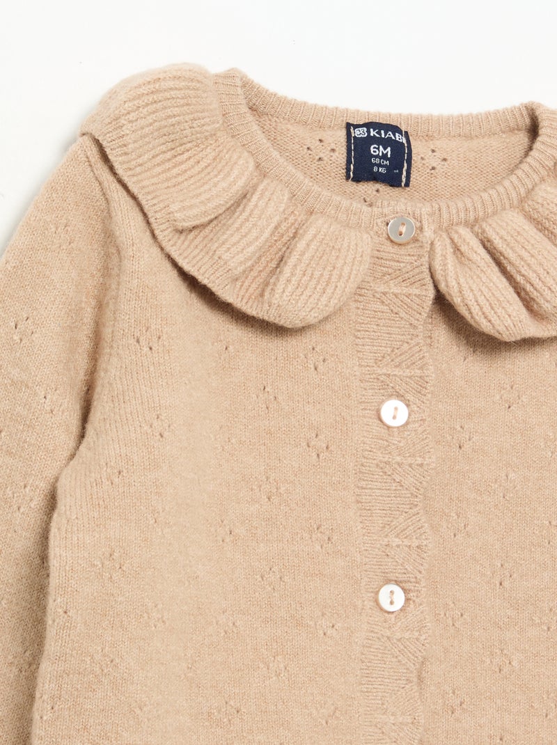 Ensemble 2 pièces - Gilet + legging Beige - Kiabi