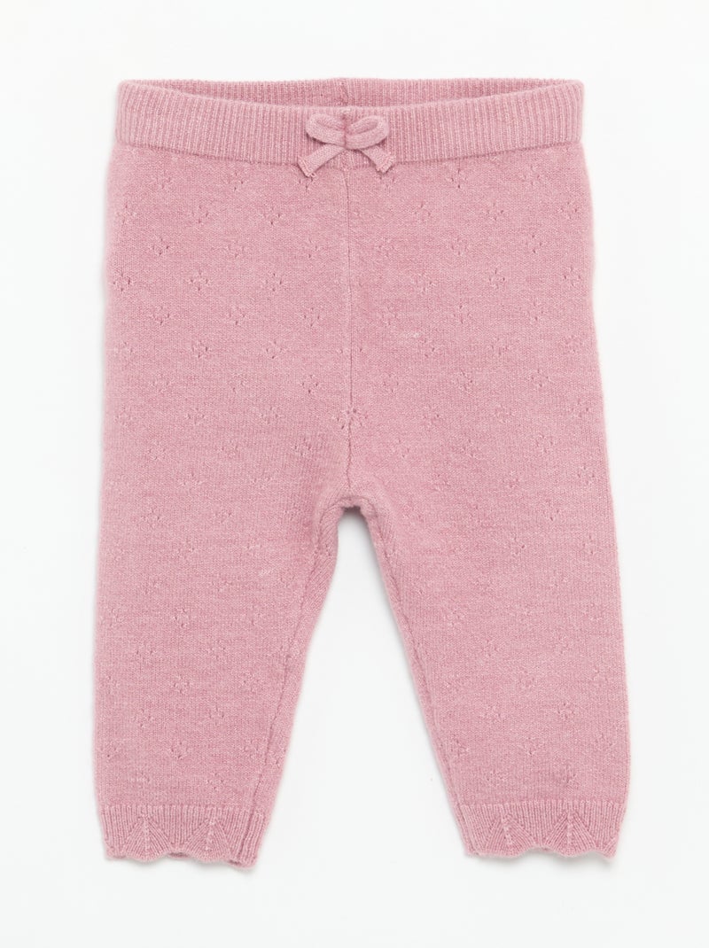 Ensemble 2 pièces - Gilet + legging Rose - Kiabi