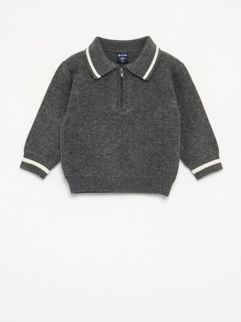 Ensemble 2 pièces - Pull + legging Gris - Kiabi