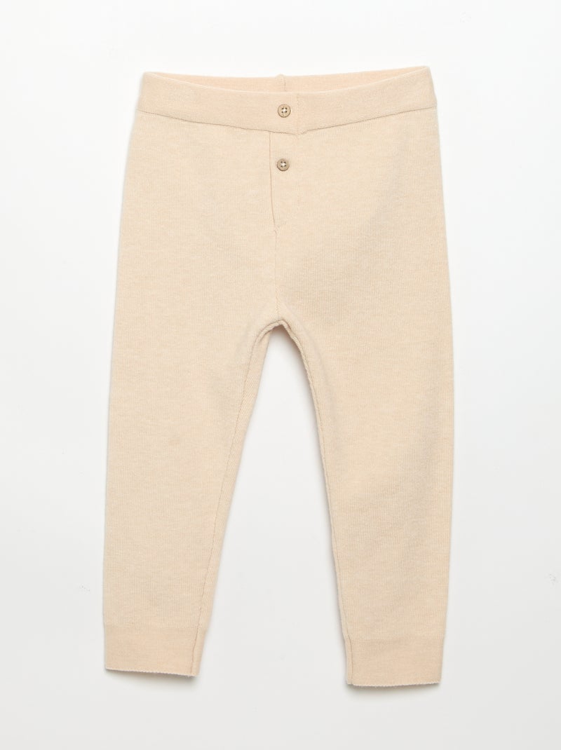 Ensemble 2 pièces - Pull + pantalon Beige - Kiabi