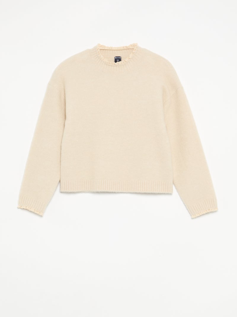 Ensemble 2 pièces - Pull + pantalon Beige - Kiabi