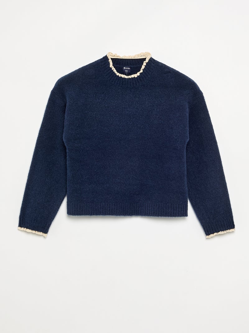 Ensemble 2 pièces - Pull + pantalon Marine - Kiabi