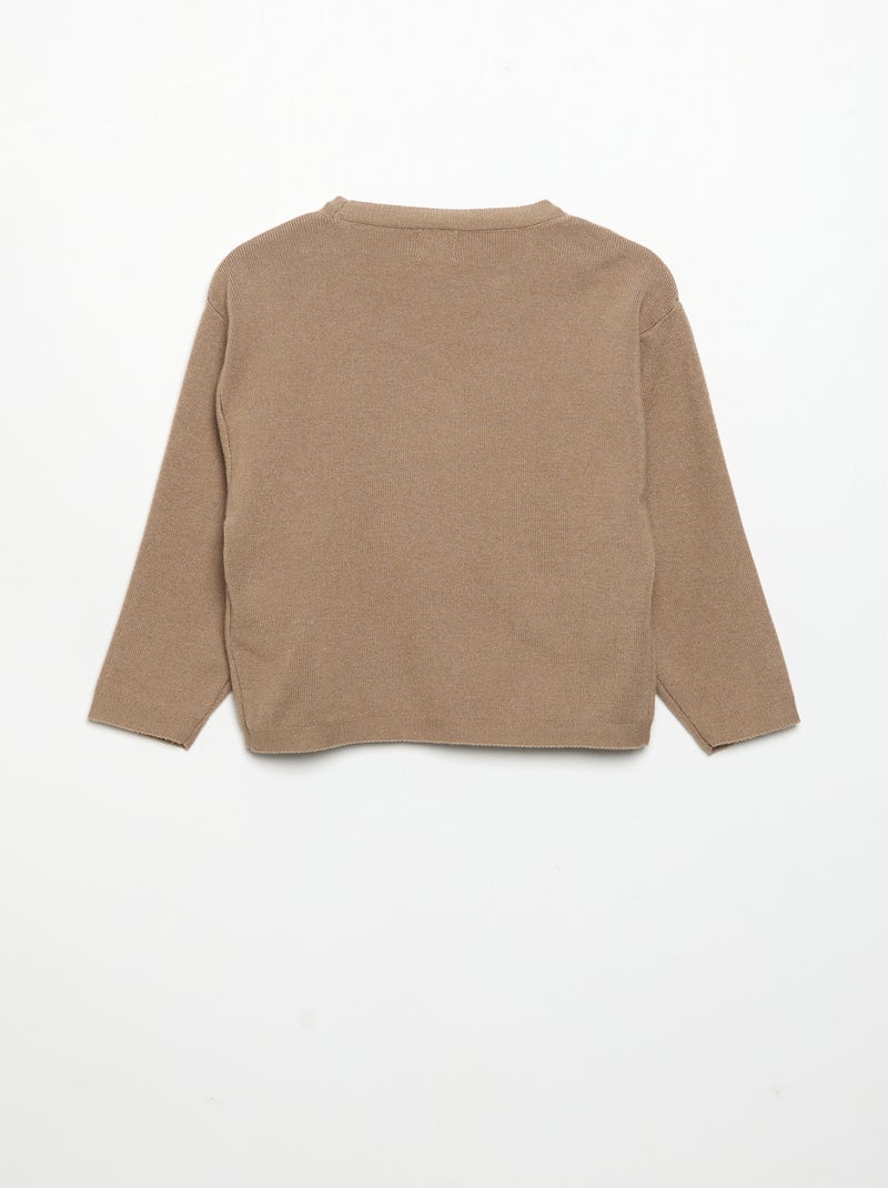 Ensemble 2 pièces - Pull + pantalon Marron - Kiabi