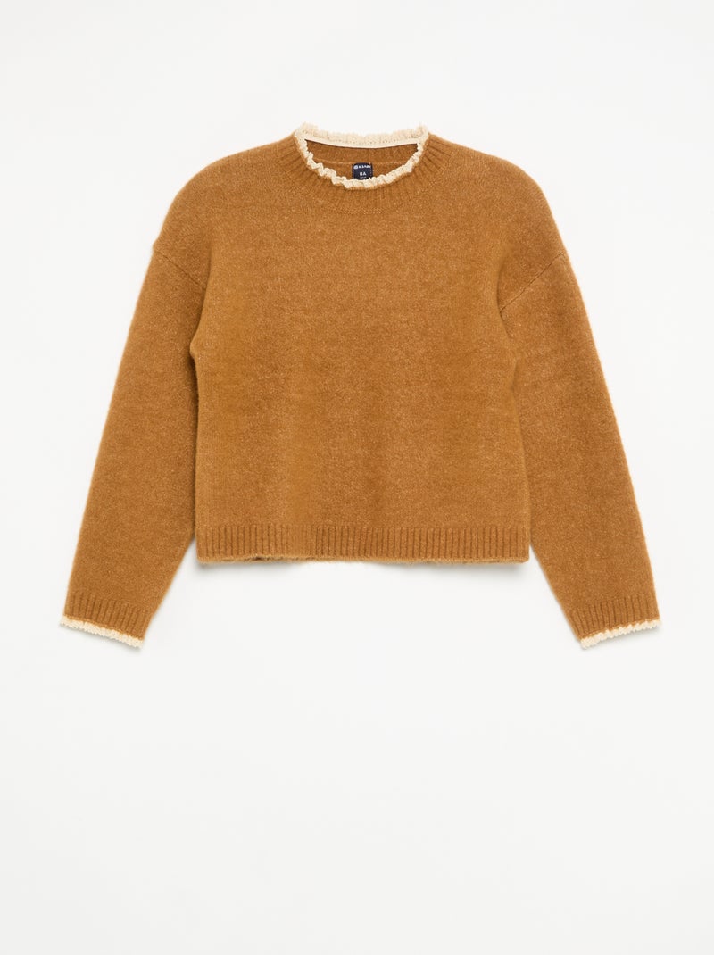 Ensemble 2 pièces - Pull + pantalon Marron - Kiabi
